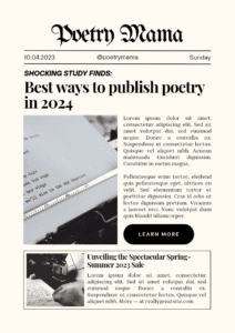 How to publish poetry in 2024